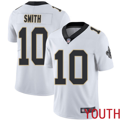 New Orleans Saints Limited White Youth Tre Quan Smith Road Jersey NFL Football #10 Vapor Untouchable Jersey->new orleans saints->NFL Jersey